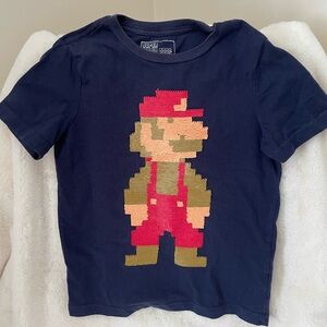 Nintendo Dark Blue Kids Tee with Reversible Sequins